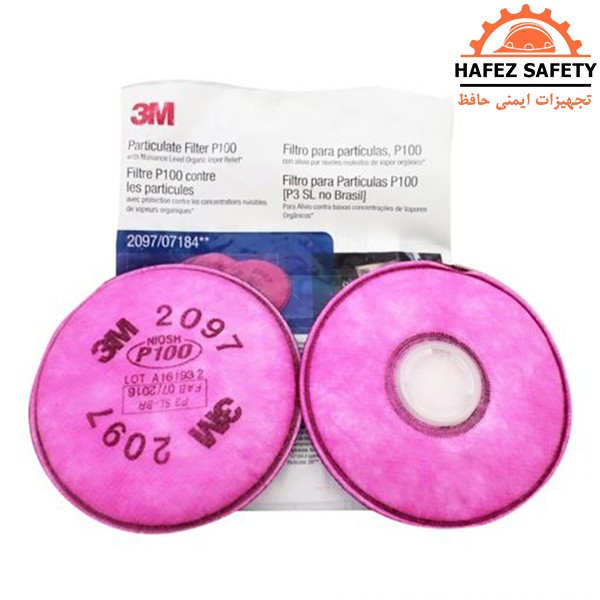 فیلتر تنفسی گرد و غبار اکتیوکربن 3M مدل 2097